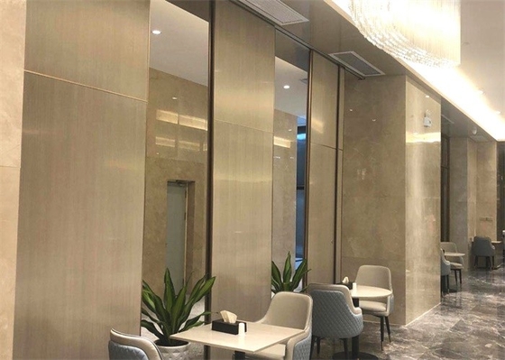 Foldable Soundproof Partition Walls , Meeting Room Sound Proof Aluminium Partition