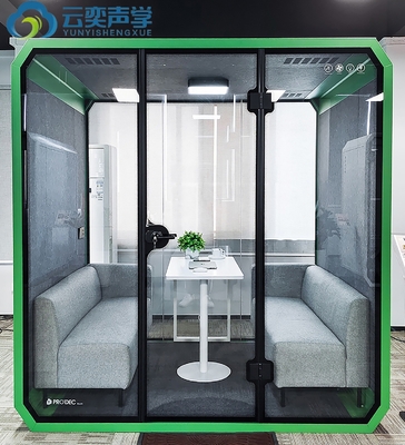 Bekijk grotere afbeelding Voeg toe aan vergelijken Deel Verplaatsbaar Draagbaar Vergadering Soundproof Booth Akoestisch Privé kantoor Vergadering Pod Pho
