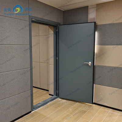 Drum Room Muziekstudio Ruimte doorzichtige geluidsbarrière geluidsisolatie deur huis akoestiek met basvallen hoeknoes annulering deur STC 45dB