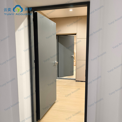 Drum Room Muziekstudio Ruimte doorzichtige geluidsbarrière geluidsisolatie deur huis akoestiek met basvallen hoeknoes annulering deur STC 45dB