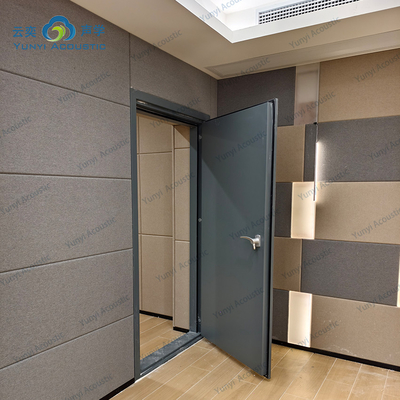 Drum Room Muziekstudio Ruimte doorzichtige geluidsbarrière geluidsisolatie deur Visie Glas Huis akoestiek Met basvallen Hoeknoes Verwijderde deur STC 45dB