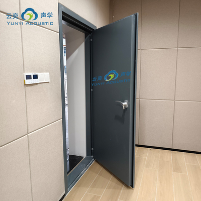 Soundproof Drum Room Muziekstudio Ruimte doorzichtige geluidsbarrière geluidsisolatie deur Visie Glas 60 minuten brandwerend huis akoestiek met basvallen hoeknoes annulering deur STC 45dB