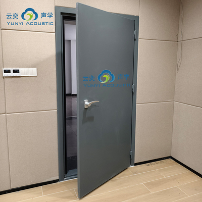 Soundproof Drum Room Muziekstudio Ruimte doorzichtige geluidsbarrière geluidsisolatie deur Visie Glas 60 minuten brandwerend huis akoestiek met basvallen hoeknoes annulering deur STC 45dB