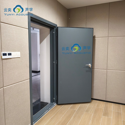 Soundproof Drum Room Muziekstudio Ruimte doorzichtige geluidsbarrière geluidsisolatie deur Visie Glas 60 minuten brandwerend huis akoestiek met basvallen hoeknoes annulering deur STC 45dB