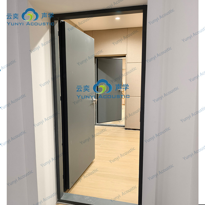 Soundproof Drum Room Muziekstudio Ruimte doorzichtige geluidsbarrière geluidsisolatie deur Visie Glas 60 minuten brandwerend huis akoestiek met basvallen hoeknoes annulering deur STC 45dB